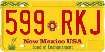 NM license plate 599RKJ