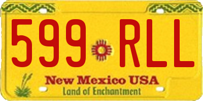 NM license plate 599RLL