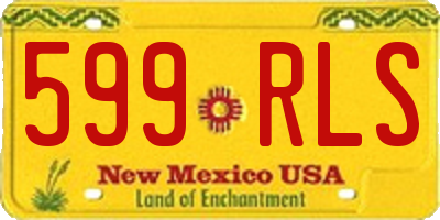 NM license plate 599RLS