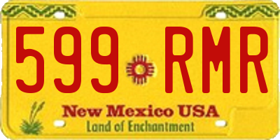 NM license plate 599RMR