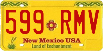 NM license plate 599RMV