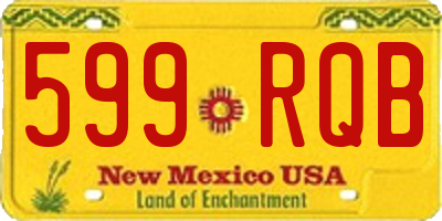 NM license plate 599RQB