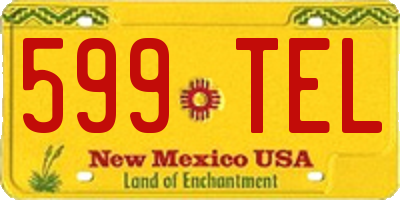 NM license plate 599TEL