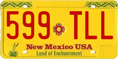 NM license plate 599TLL