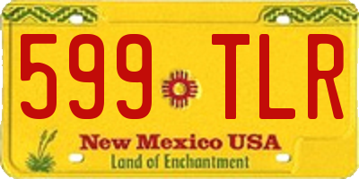 NM license plate 599TLR