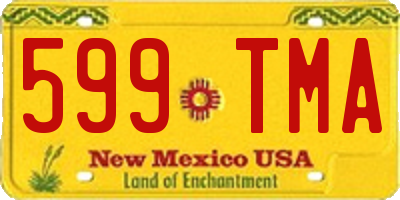 NM license plate 599TMA