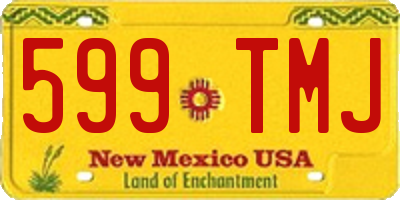 NM license plate 599TMJ