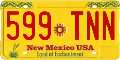 NM license plate 599TNN
