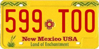 NM license plate 599TOO