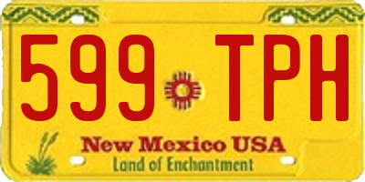 NM license plate 599TPH