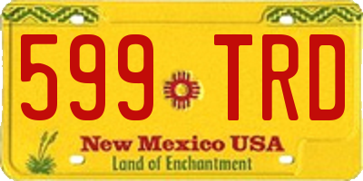 NM license plate 599TRD