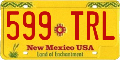 NM license plate 599TRL