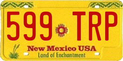 NM license plate 599TRP