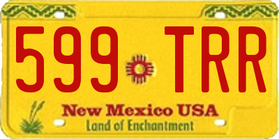 NM license plate 599TRR