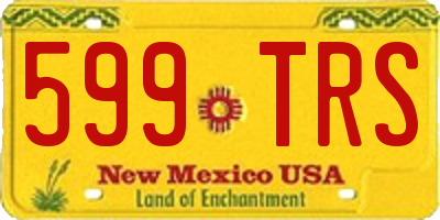 NM license plate 599TRS