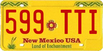 NM license plate 599TTI