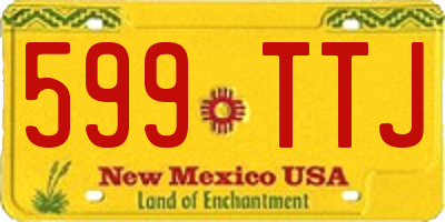 NM license plate 599TTJ
