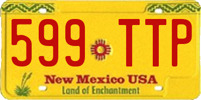 NM license plate 599TTP