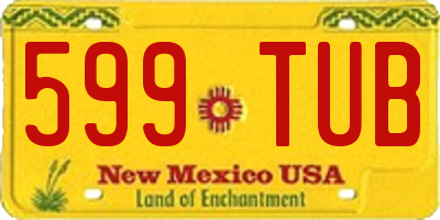 NM license plate 599TUB