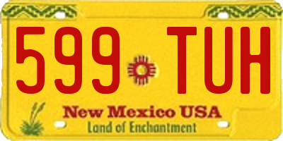 NM license plate 599TUH