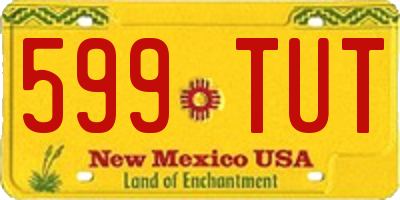 NM license plate 599TUT