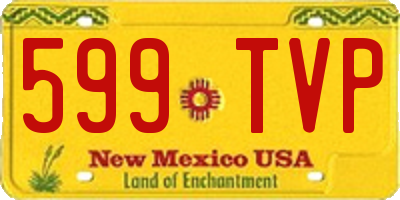 NM license plate 599TVP