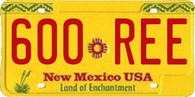 NM license plate 600REE