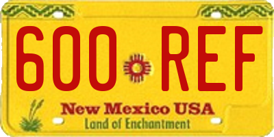 NM license plate 600REF