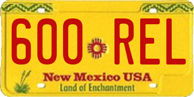 NM license plate 600REL