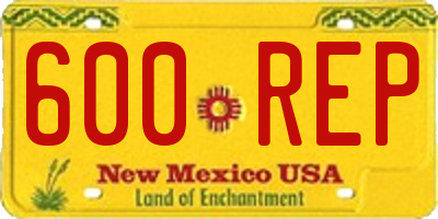 NM license plate 600REP