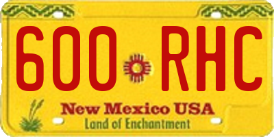 NM license plate 600RHC