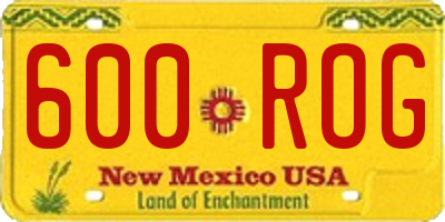 NM license plate 600ROG