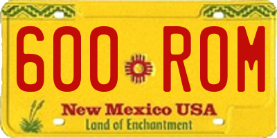 NM license plate 600ROM