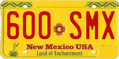 NM license plate 600SMX