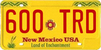 NM license plate 600TRD
