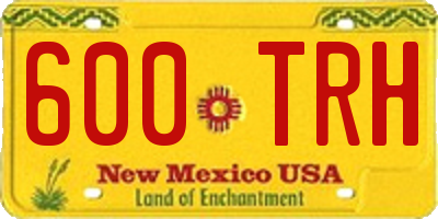 NM license plate 600TRH