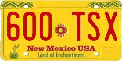 NM license plate 600TSX