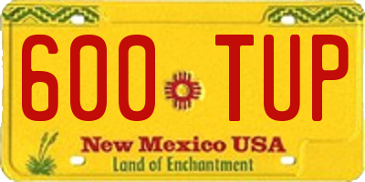 NM license plate 600TUP