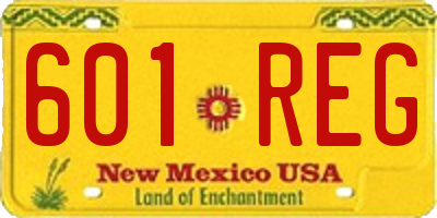 NM license plate 601REG