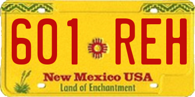NM license plate 601REH