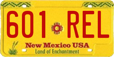 NM license plate 601REL