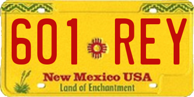NM license plate 601REY