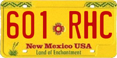 NM license plate 601RHC