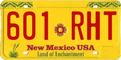NM license plate 601RHT