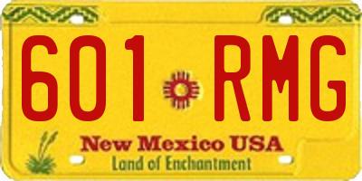 NM license plate 601RMG
