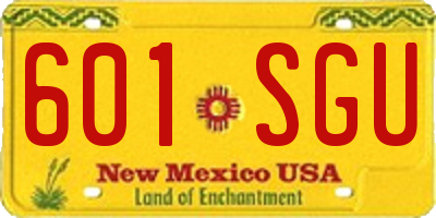 NM license plate 601SGU