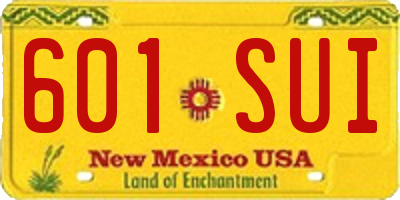 NM license plate 601SUI