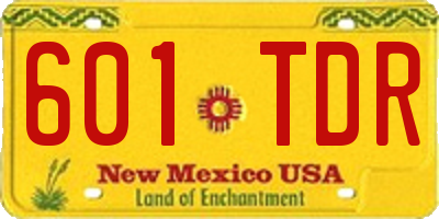 NM license plate 601TDR