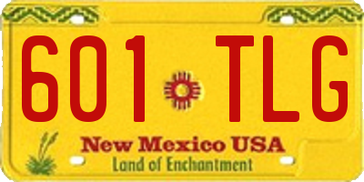NM license plate 601TLG