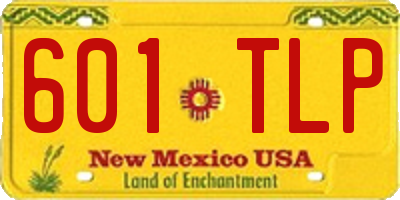 NM license plate 601TLP